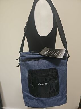 Insulated Cooler Tote Bag - Navy Blue